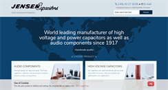 Desktop Screenshot of jensencapacitors.com