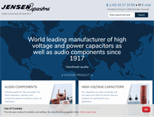Tablet Screenshot of jensencapacitors.com